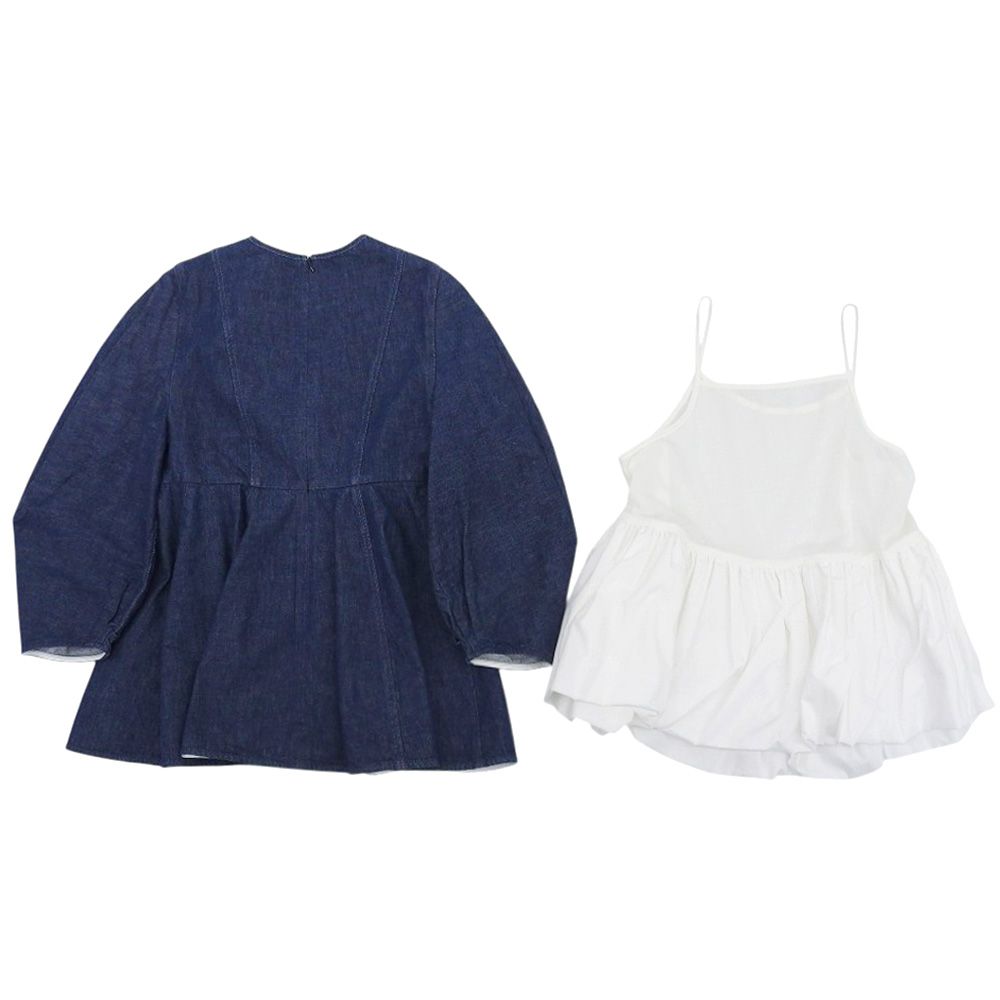 origamiデニムブラウス