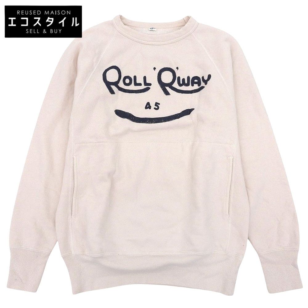 45R フォーティファイブ アール 裏毛の908クルー スウェット トップス レディース アイボリー 80970013 3