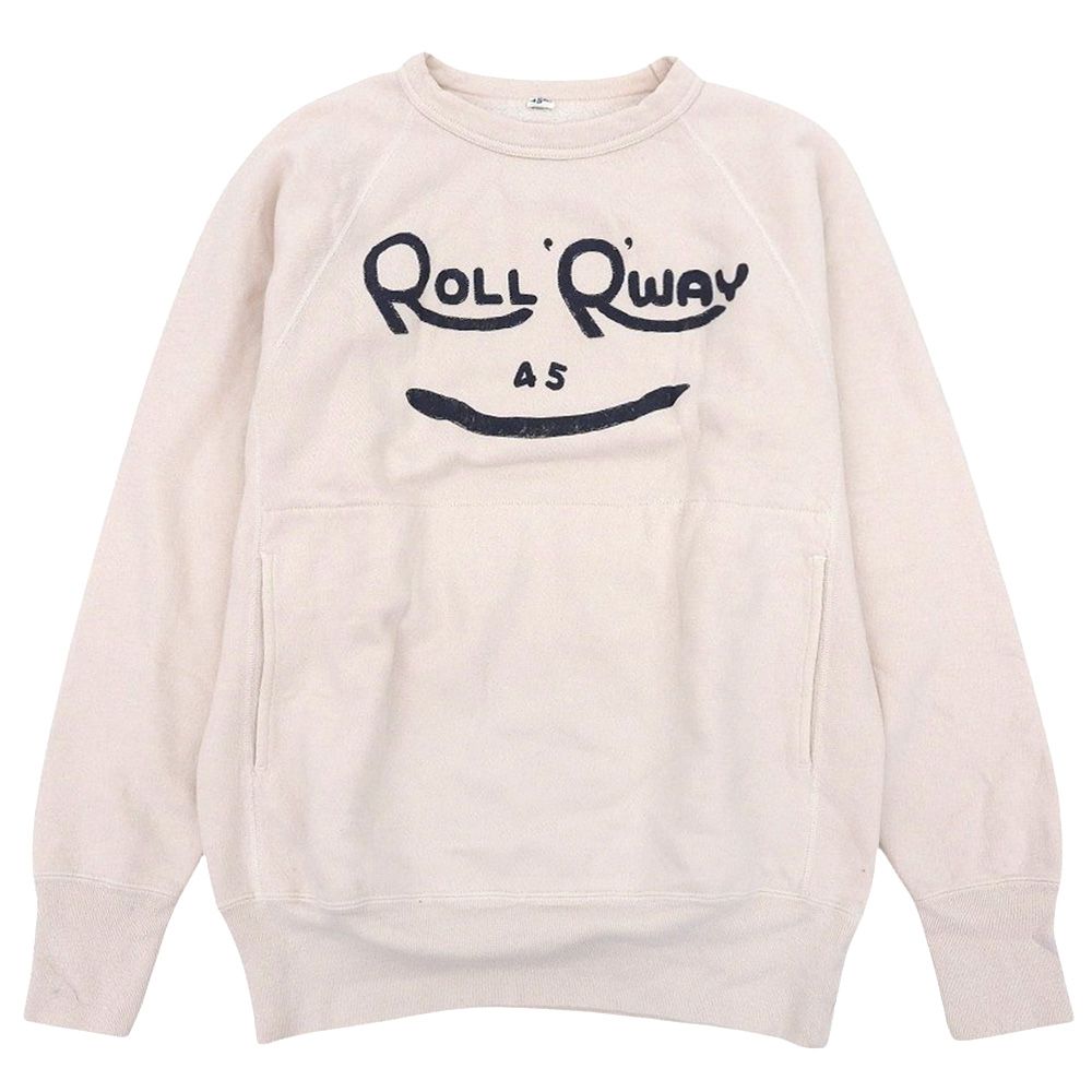 45R フォーティファイブ アール 裏毛の908クルー スウェット トップス レディース アイボリー 80970013 3