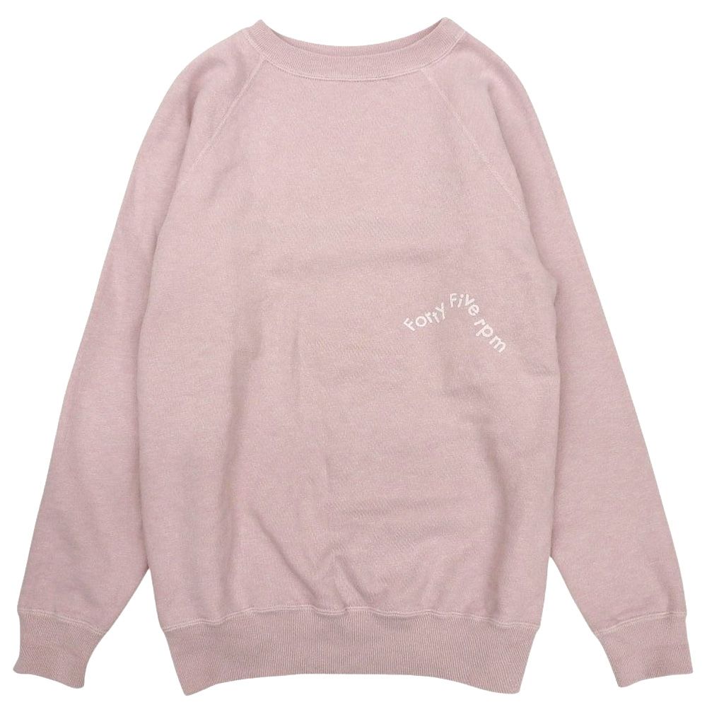 45R フォーティファイブ アール 富士アーチロゴプリント裏毛の908スウェット トップス レディース ピンク 3 51170344 3