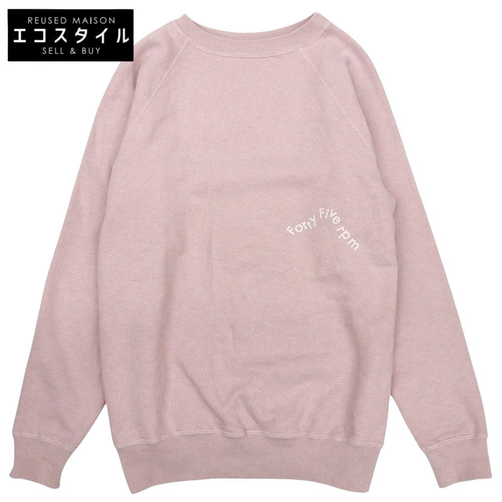 45R フォーティファイブ アール 富士アーチロゴプリント裏毛の908スウェット トップス レディース ピンク 3 51170344 3