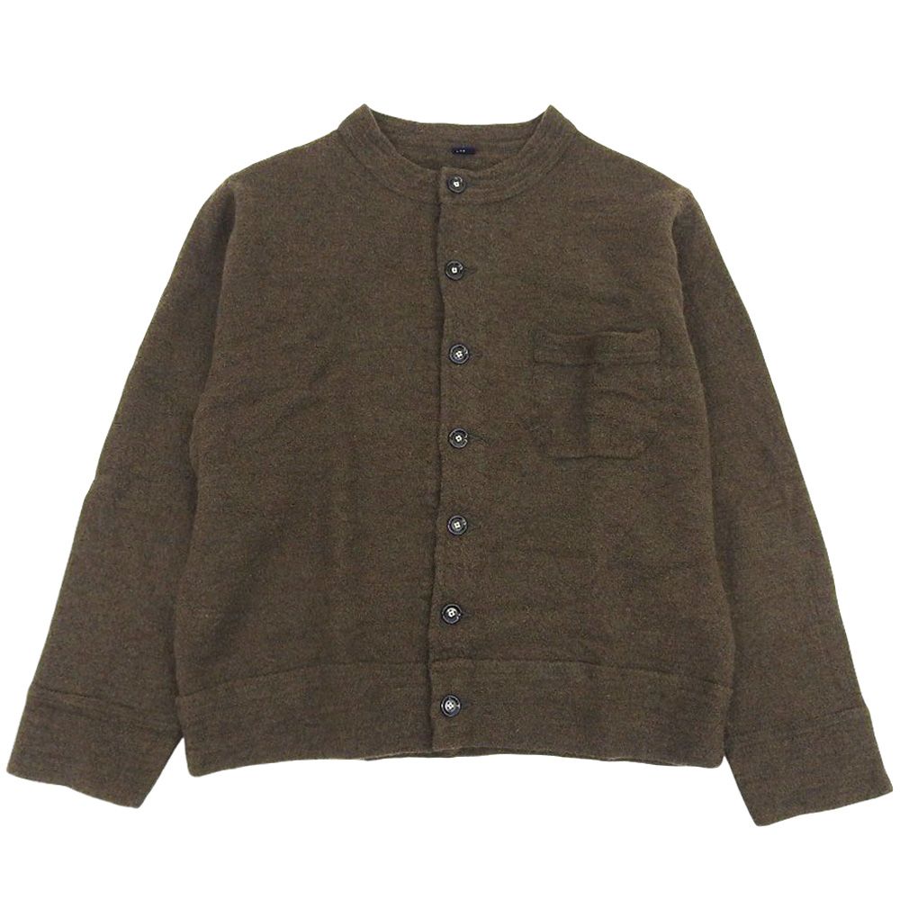 45R フォーティファイブ アール アルル縮絨のプティカーディガン レディース 3 カーキ 71180024 3