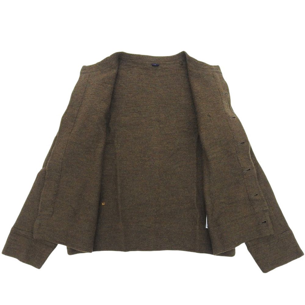 アルル縮絨のプティカーディガン レディース