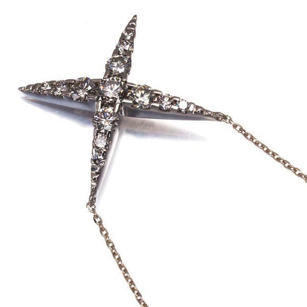 【カシケイ】 K18BGダイヤ ネックレス1.00ct ネイキッド定価66万円 カシケイ ネックレス ダイヤ ダイヤモンド 1.00ct ネイキッド K18BG