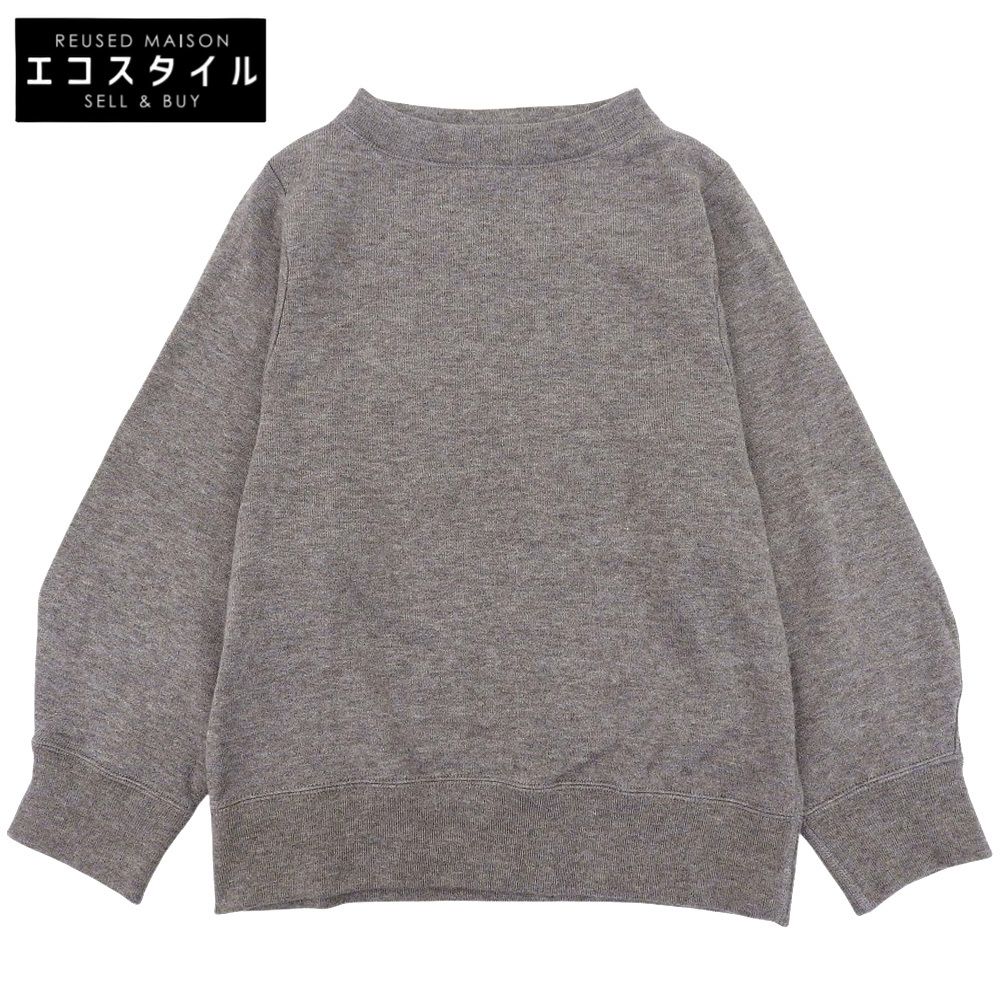 45R フォーティファイブ アール ヤクコットンニットソーのパフスウェット トップス レディース グレー 3 70180034 3