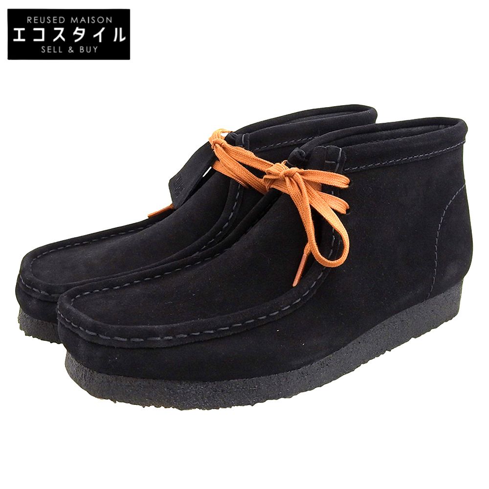 Clarks クラークス スウェード ワラビーブーツ シューズ メンズ 黒 ブラック 10 1 2 26155517 10 1 2G UK