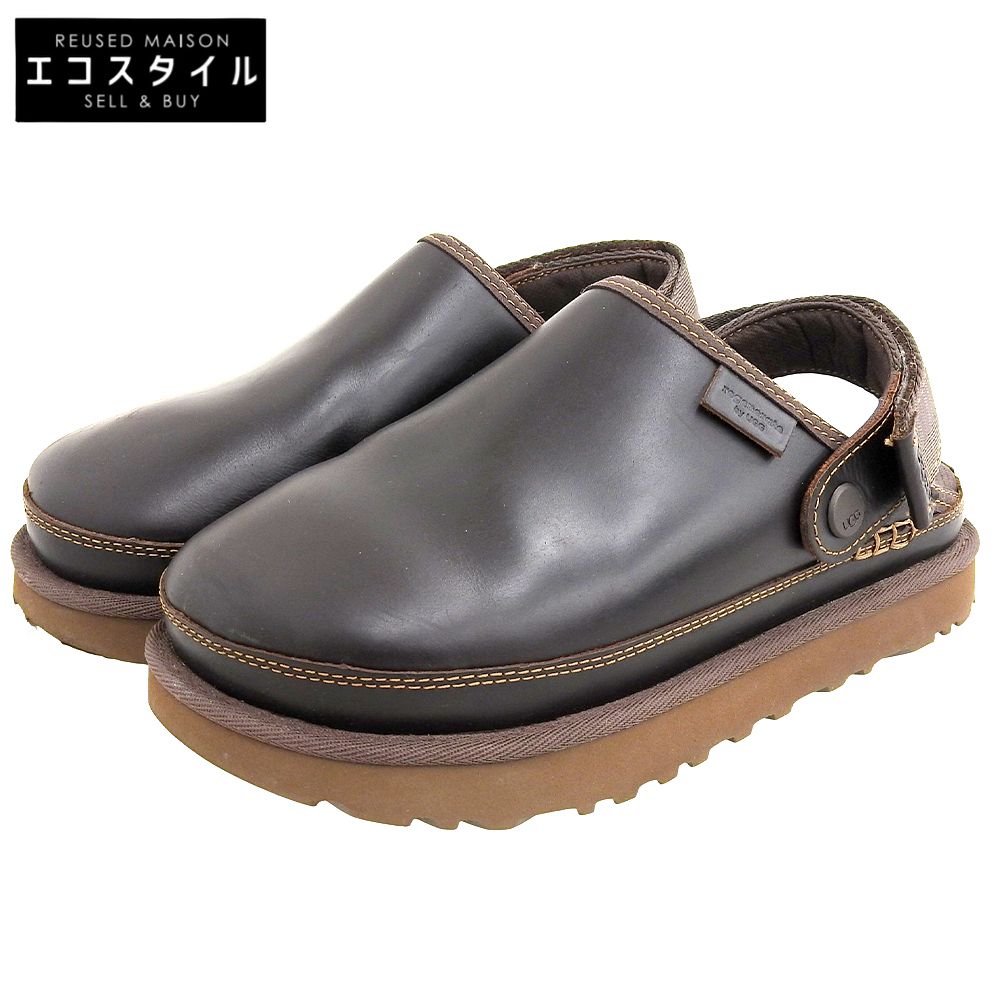 UGG アグ ゴールデンスター クロッグ サンダル シューズ レディース ブラック ブラウン 23 cm 1167536 6 US
