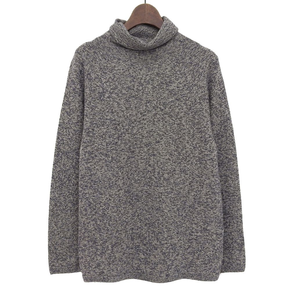 TOYOBOSHI トウヨウボウシ 糸衣 NAZUNA タートルネックセーター トップス マーブルネイビー カシミヤ100 2 08IT-PC0002 2