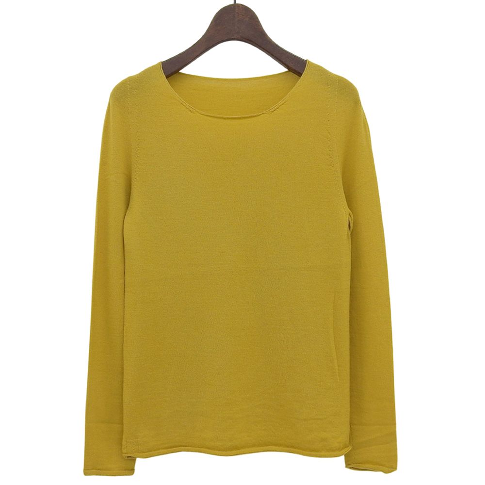 TOYOBOSHI トウヨウボウシ 糸衣 CHAUSU セーター トップス レディース カシミヤ100 イエロー 1 13IT-AC6001 1