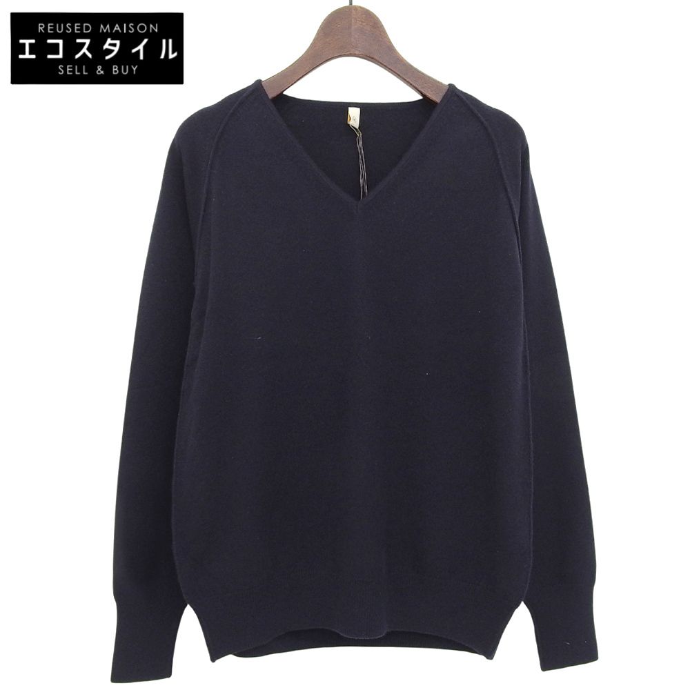 TOYOBOSHI トウヨウボウシ 糸衣 Vネック セーター トップス レディース カシミヤ100 ネイビー 1 08IT-BC0001 1