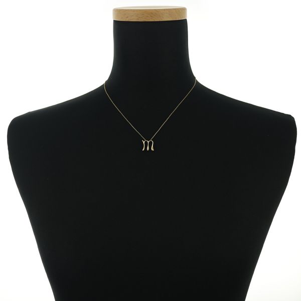 ティファニー ネックレス レター イニシャル M アルファベット K18YG