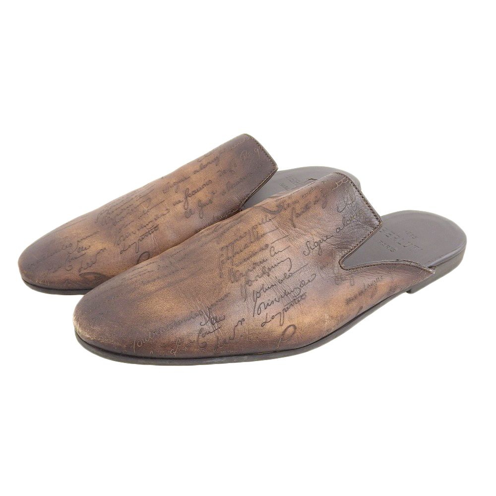 berluti ベルルッティ カリグラフィ サイラスオマーン スリッパ メンズ 8 8
