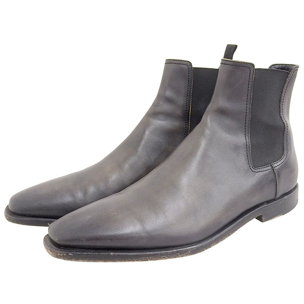 berluti ベルルッティ クラシック カプリ レザーサイドゴアブーツ メンズ ブラック系 6 6