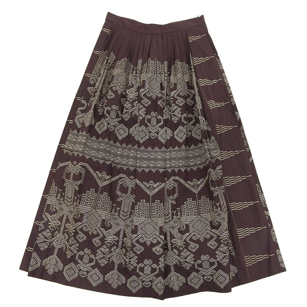 Max MaraWEEKEND マックスマーラウィークエンド 幾何学柄 マキシスカート レディース ボルドー 40 510106916 40
