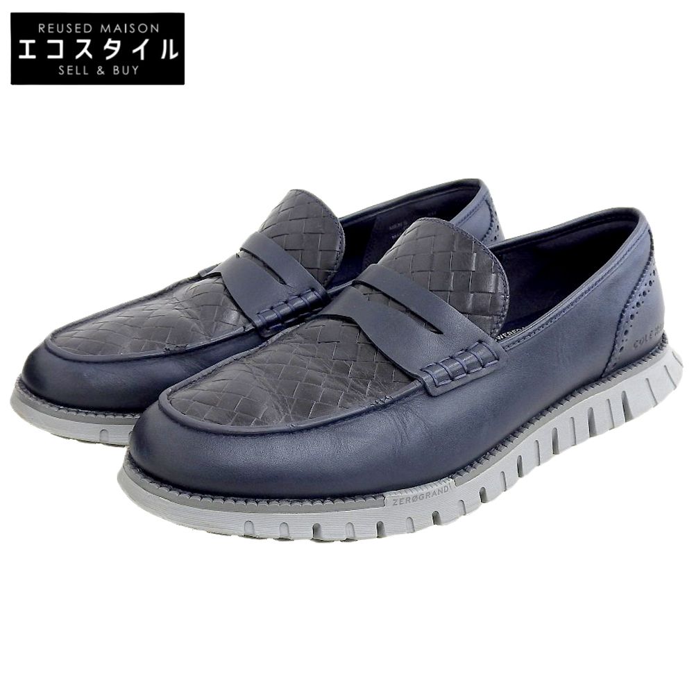 Cole Haan コールハーン ゼログランド リマスタード ペニーローファー シューズ メンズ ネイビー 8M C40534 8M