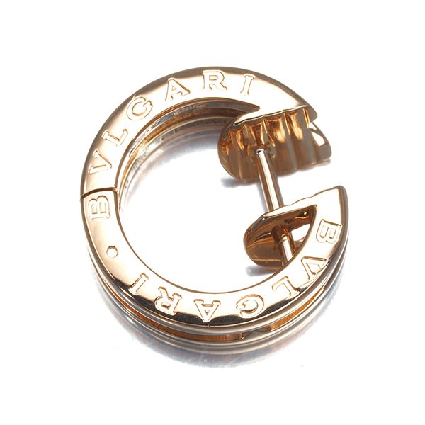 ブルガリ ピアス ダイヤ ダイヤモンド ビーゼロワン B-ZERO1 フープ