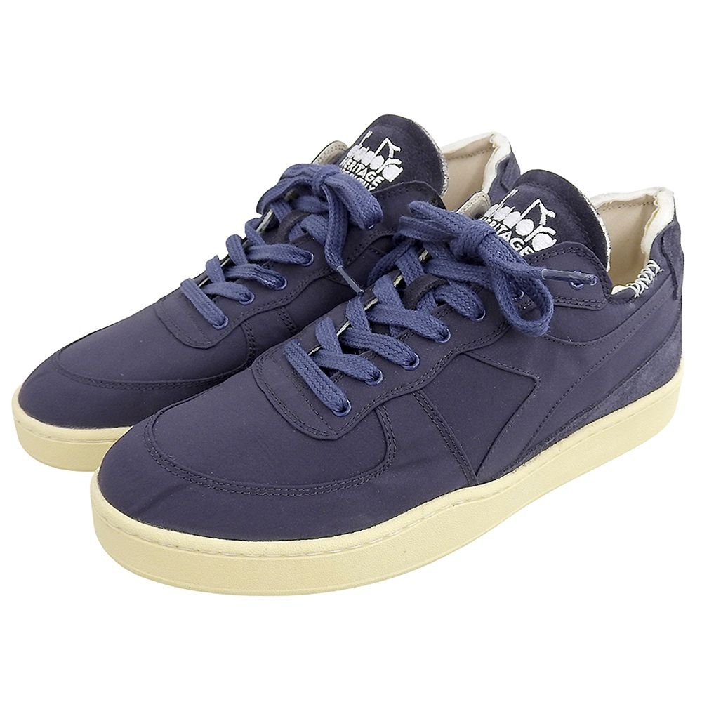 DiadoraHeritage ディアドラヘリテージ MI BASKET ROW CUT SOFTECH スニーカー シューズ メンズ ネイビー 27.5cm 9 UK