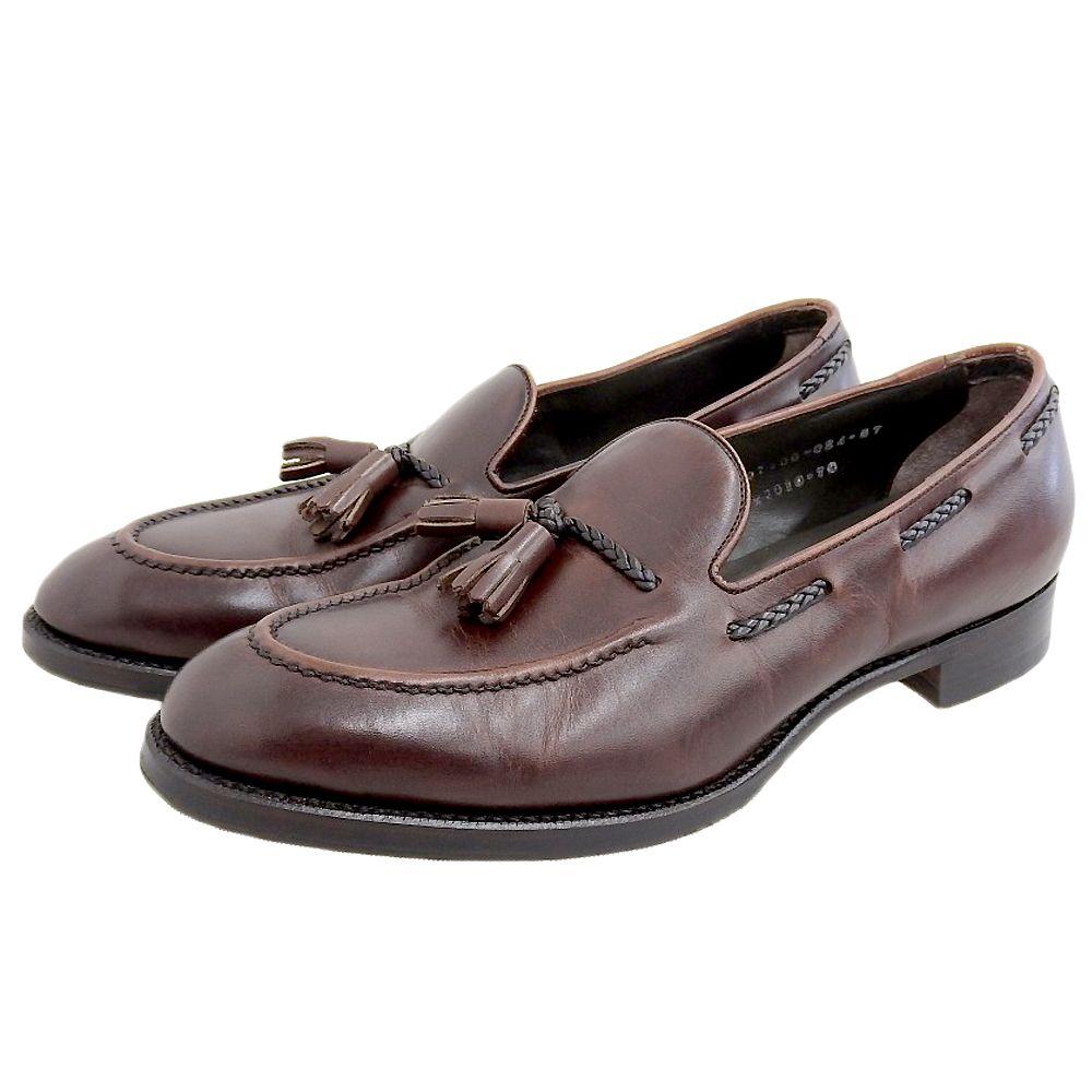 三陽山長 サンヨウヤマチョウ 鹿三郎 ROKUSABURO タッセルローファー シューズ メンズ ダークブラウン 7 1 2 R2010 7 1 2