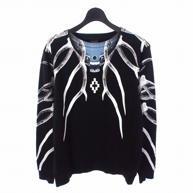 マルセロバーロン  MARCELO BURLON DOVEトレーナー 黒 L マルセロバーロン MARCELO BURLON DOVEトレーナー 黒 L