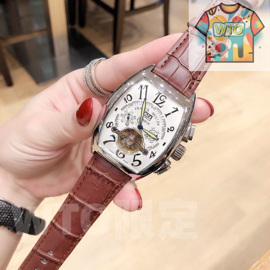 今日 Franck Muller フランク ミュラー 強化鉱物質耐摩耗ガラスを採用-WTO輸入2