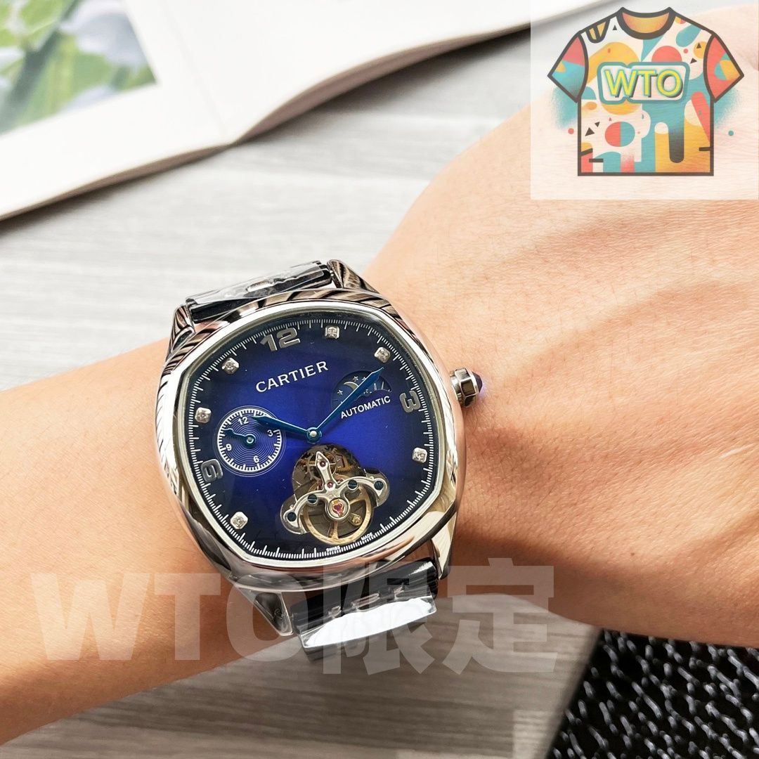 今日 Cartier カルティエ 八角形ケースシリーズ グランドセコンドデザインを採用-WTO輸入2