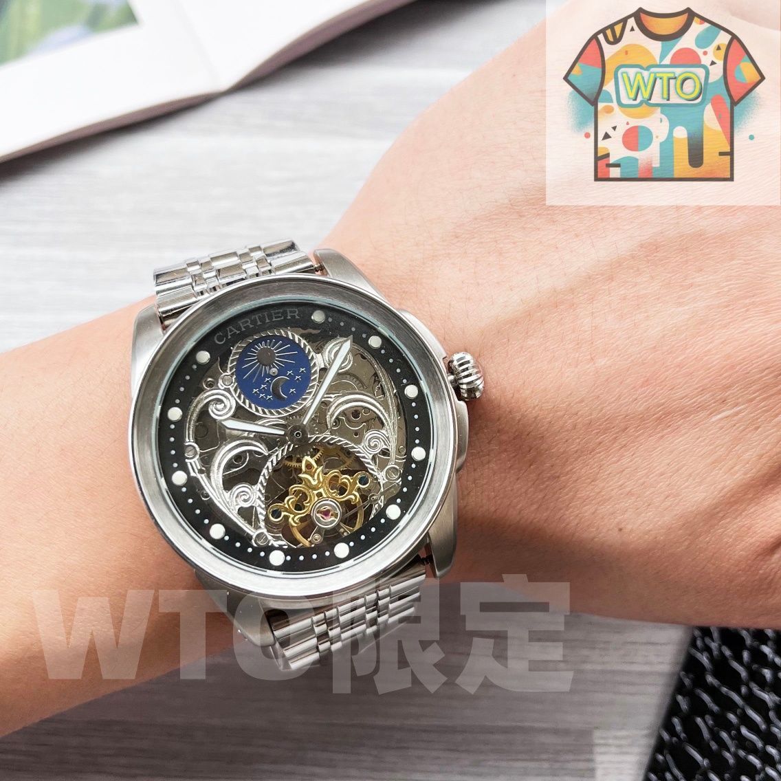 今日 Cartier カルティエ グランドセコンドデザインを採用-WTO輸入2