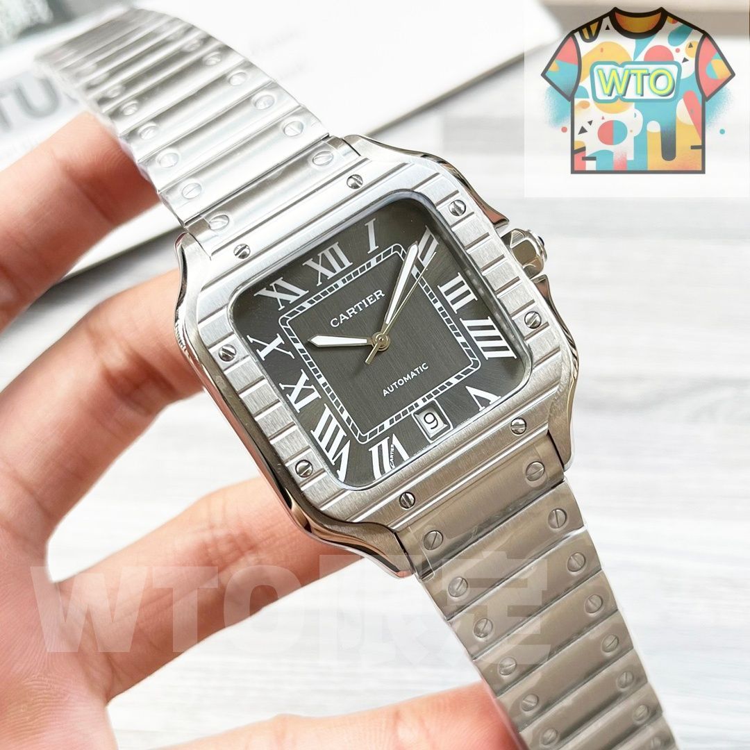 今日 Cartier カルティエ サントスシリーズ バンドは手で簡単に取り外せます WTO輸入2