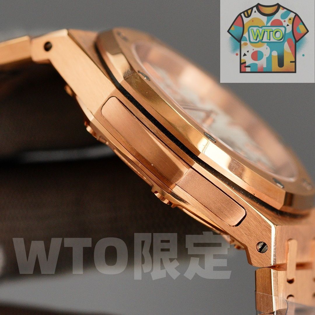 ロイヤルオーク ダイヤルのクッキー模様が立体的で豊かです-WTO輸入2