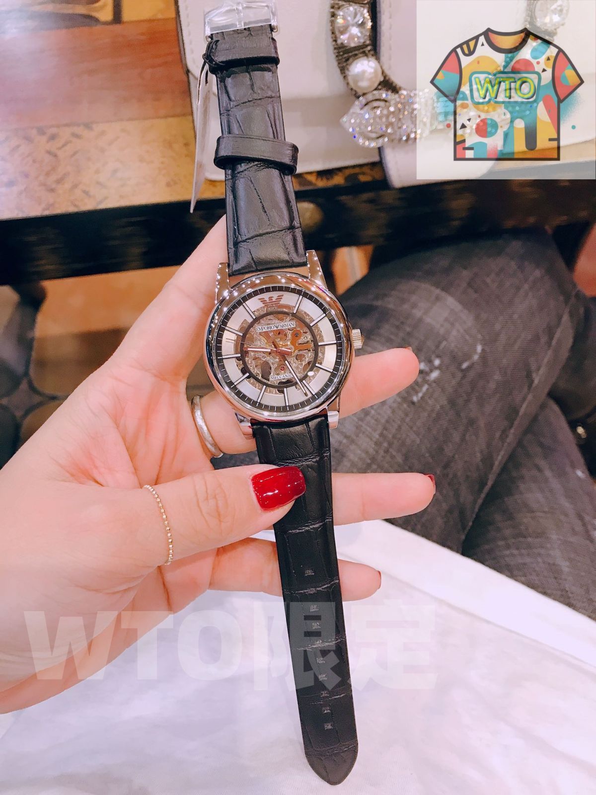 今日 Armani アルマーニ 全透かし彫り-WTO輸入2