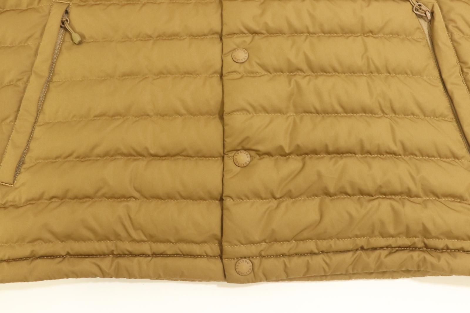 ダウンベスト 茶