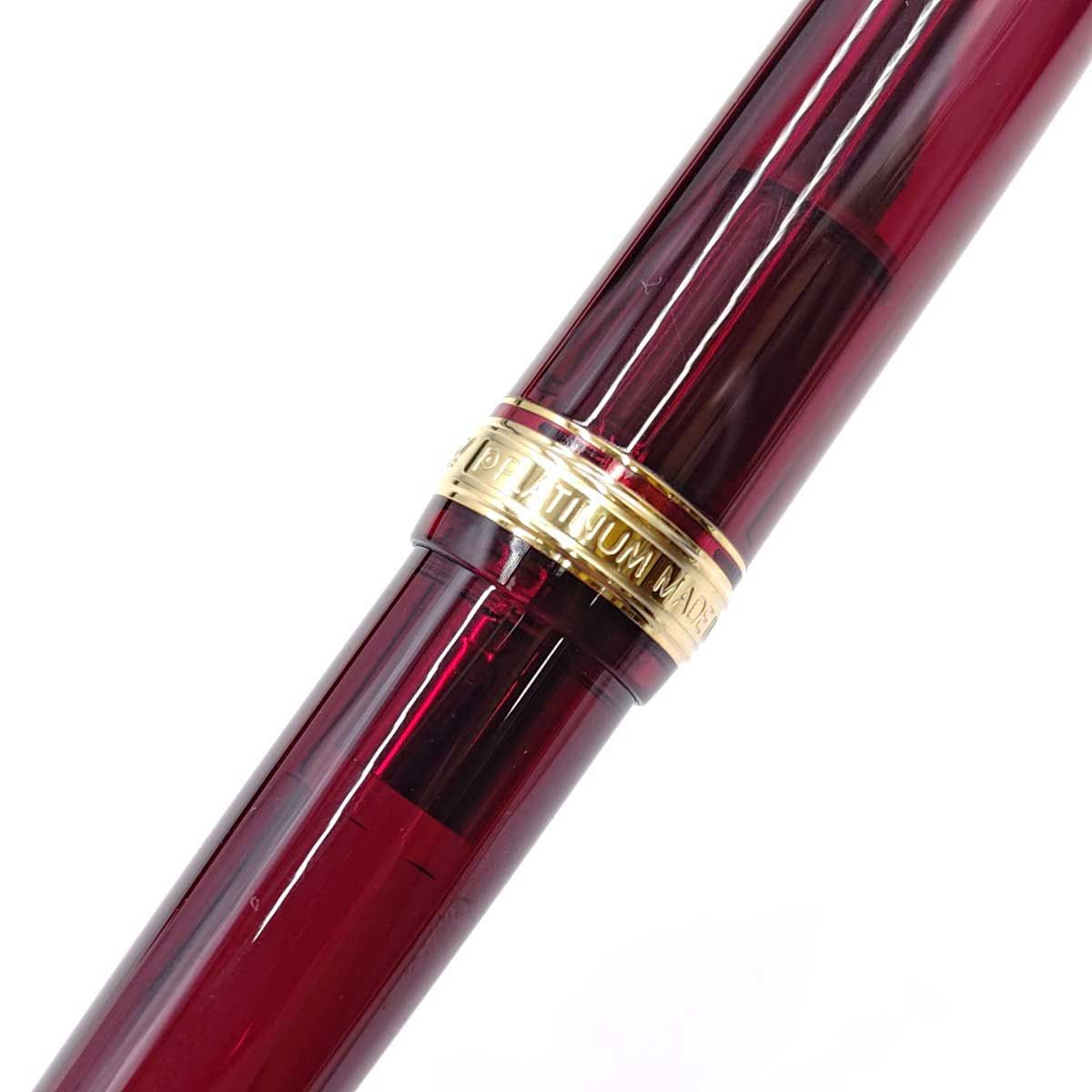 PLATINUM プラチナ 万年筆 ＃3776 センチュリー ペン先 14K-585 F ブルゴーニュ WWW_OPDRERGINERDOGAN_COM