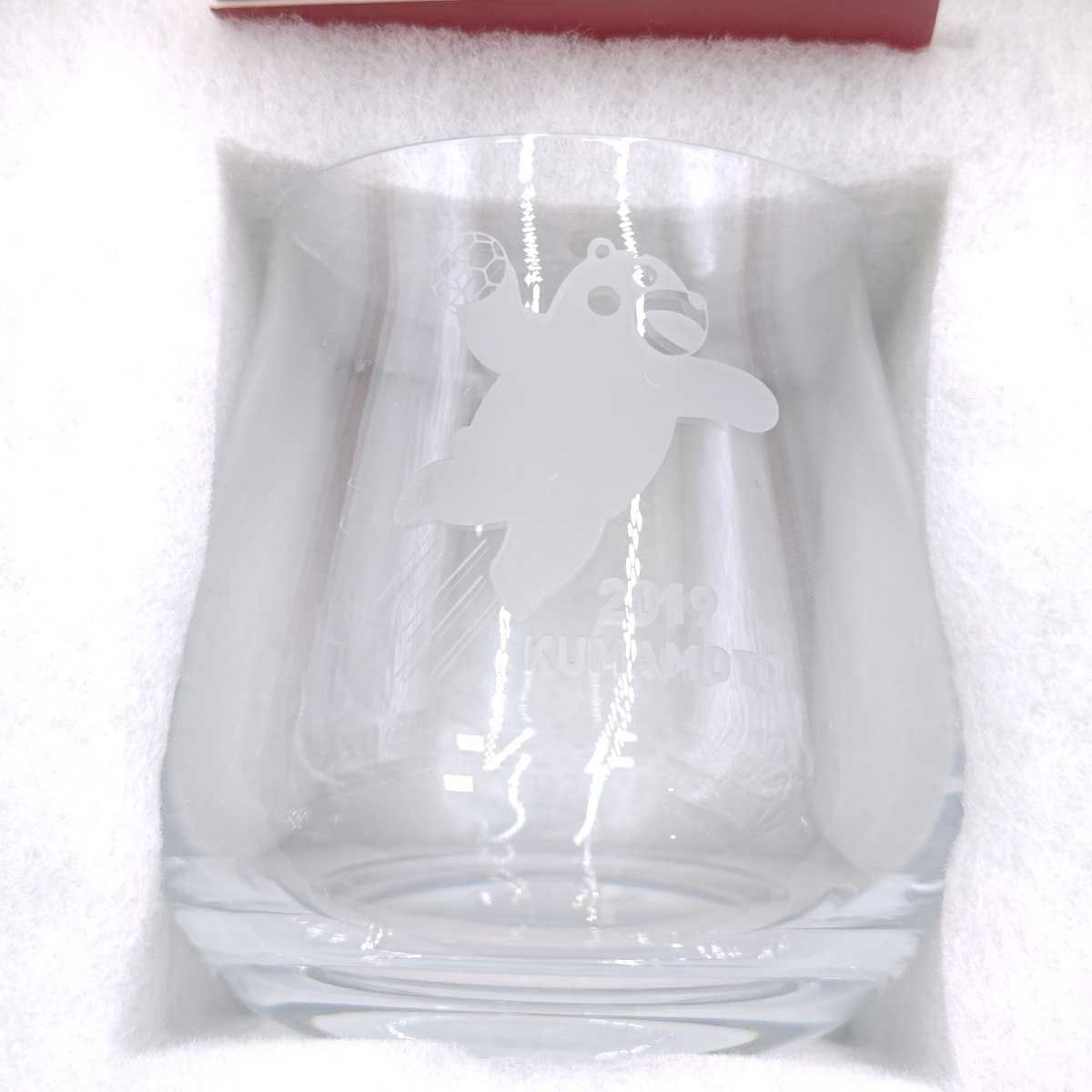 2個セット ペア バカラ Baccarat グラス くまモン ハンドボール 2019 クリスタルガラス