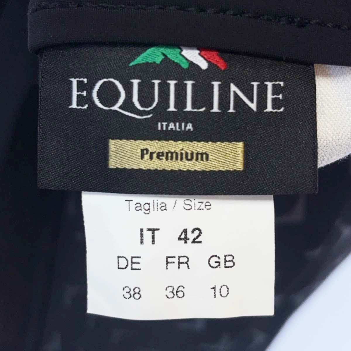  エクイライン キュロット パンツ フルグリップ DONNA 42 ブラック N 08726 レディース 乗馬 馬術 キュロット 乗馬