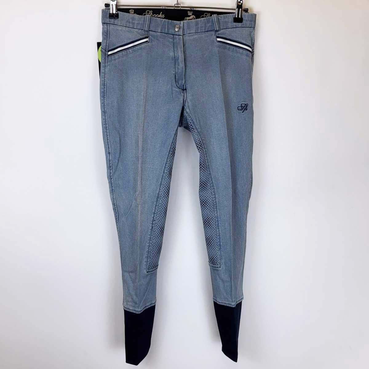 SPOOKS スプークス キュロット パンツ Ricarda フルグリップ M ライトデニム レディース 乗馬 馬術