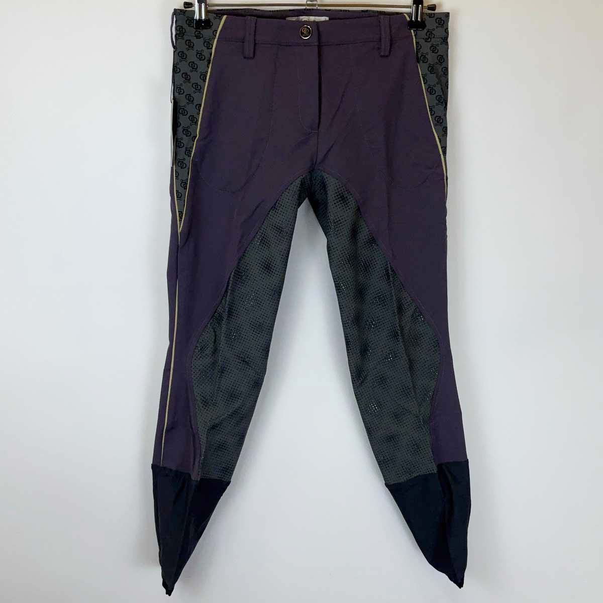 Accademia Italiana アカデミアイタリアーナ キュロット パンツ パワーグリップ 44 パープル レディース 乗馬ズボン 馬術