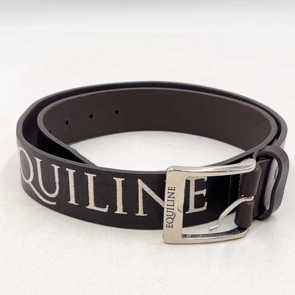 【未使用】EQUILINE エクイライン レザー ベルト 90 ブラウン ユニセックス 乗馬 馬術 エクイライン EQUILINE ベルト レザー 90 ブラウン ユニセックス 乗馬