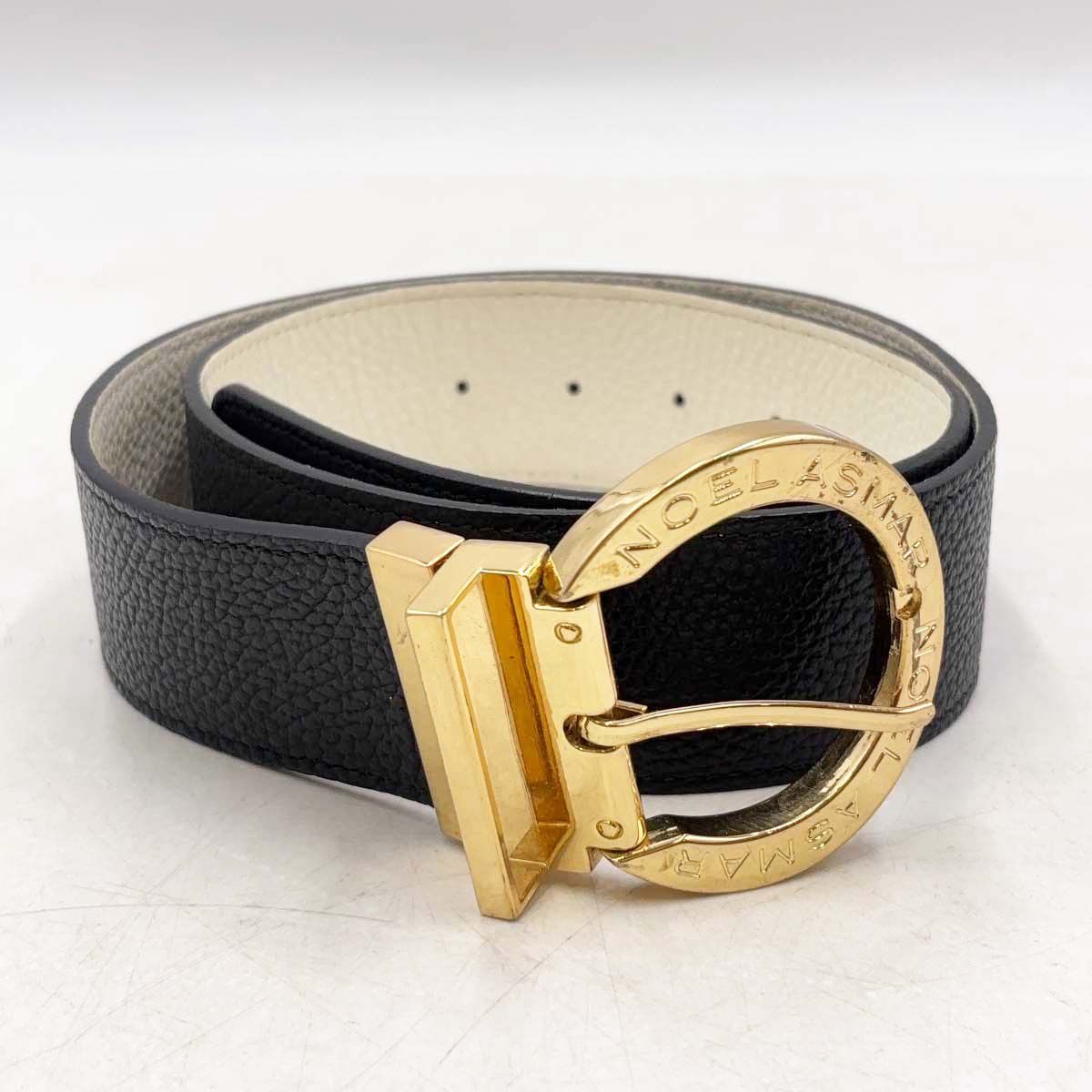 NOEL ASMAR ノエルアスマール ベルト レザー ブラック ユニセックス 乗馬 馬術