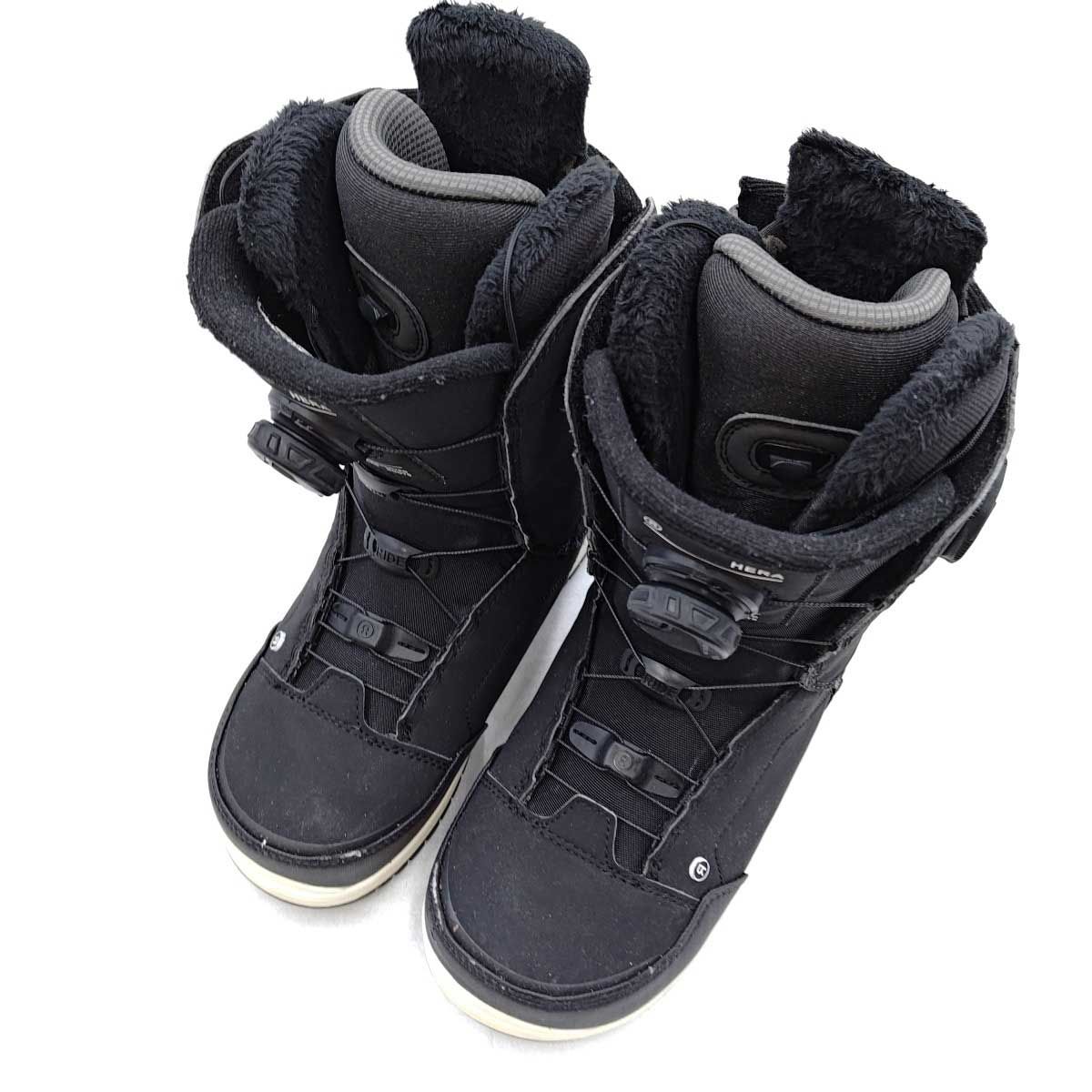 ライド 2024 HERA ヘラ 24.5cm ブラック レディース RIDE スノーボード