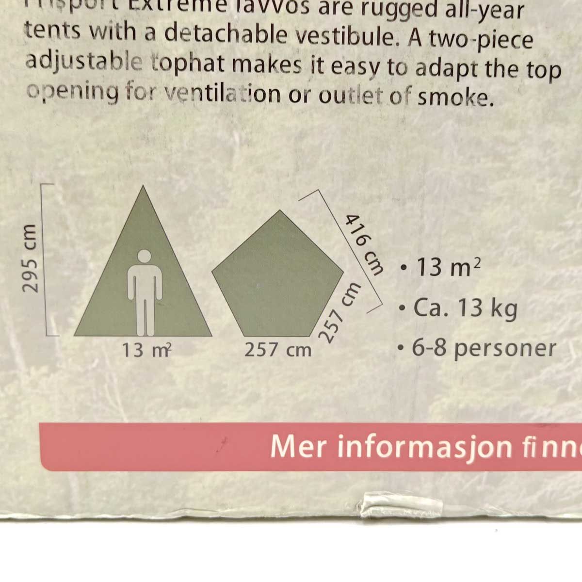 lavvo 8人用ティピーテント
