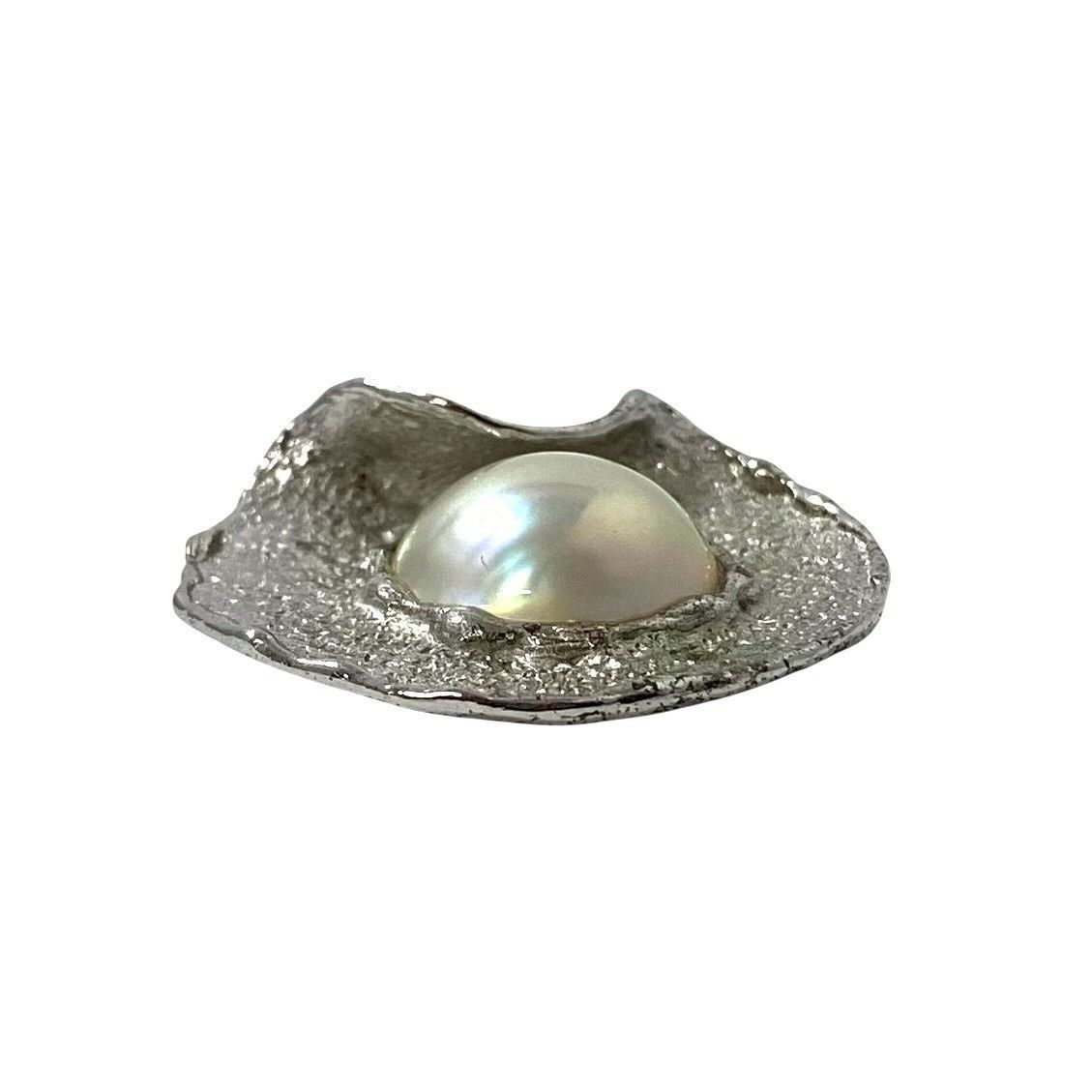 SJ3【TASAKI】ペンダントトップ マベパール 約14.8mm SILVER/シルバー