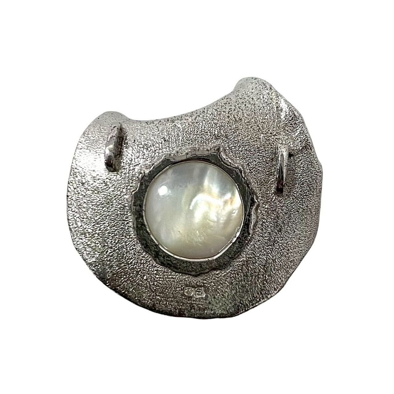 SJ3【TASAKI】ペンダントトップ マベパール 約14.8mm SILVER/シルバー