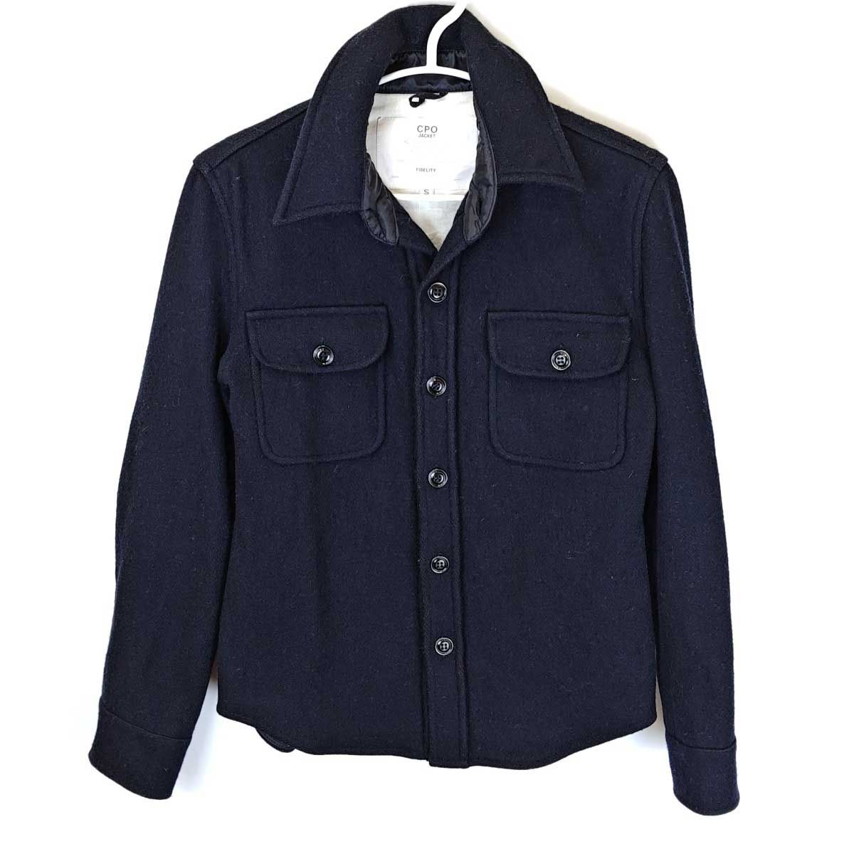 FIDELITY フィデリティ CPO JACKET ウール ジャケット S Yankee Navy 813-5291-7535 メンズ USA製 FIDELITY フィデリティ CPO JACKET ウール ジャケット S Yankee Navy