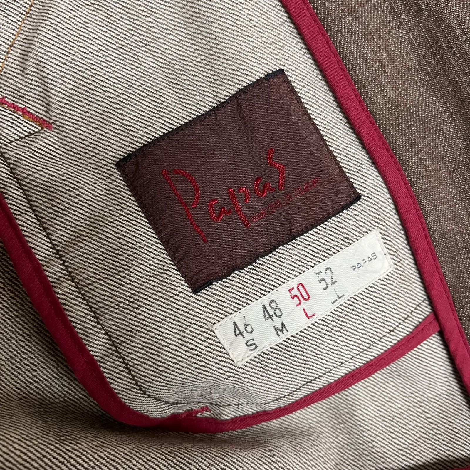 PAPAS デニムジャケット カバーオール メタルボタン ヴィンテージ G