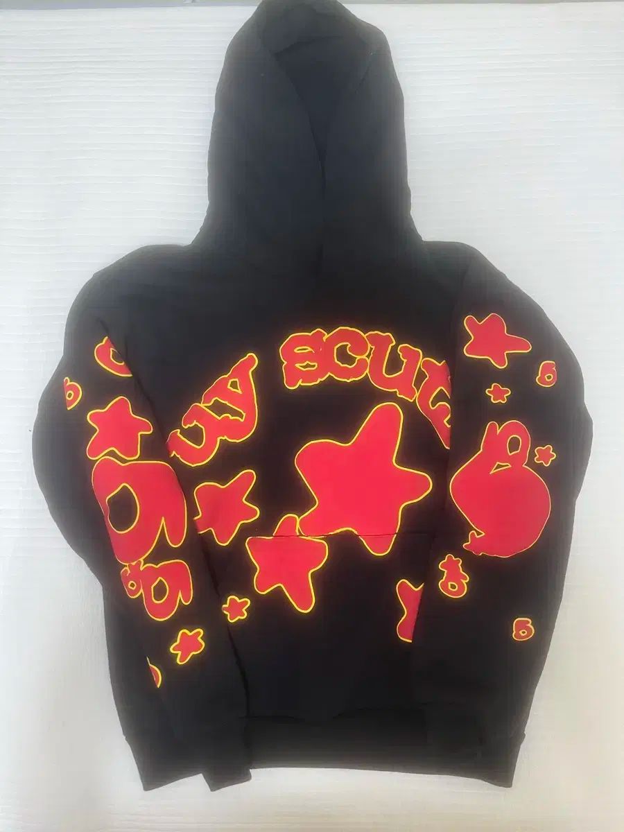 Sp5der Uy Scuti フードTシャツ