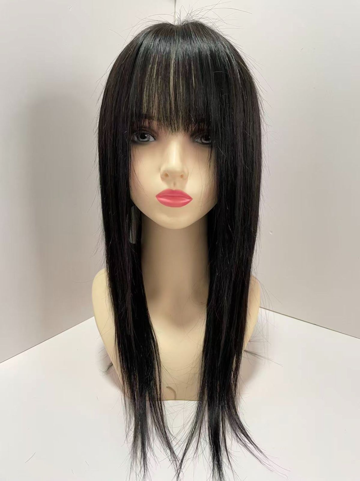フルウィッグ人毛 人毛ウィッグ医療ウィッグロングストレート Lサイズ