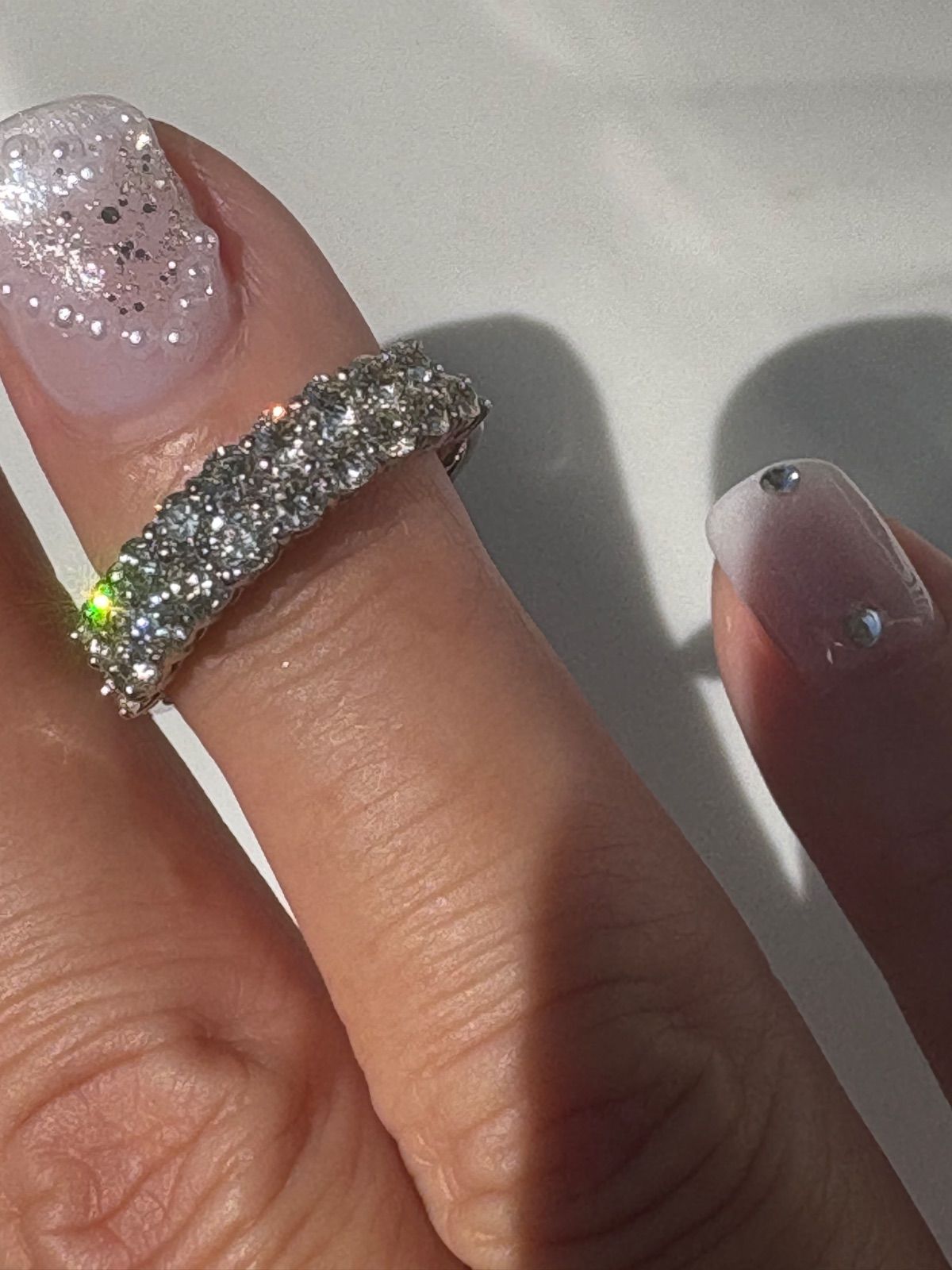 GSTV】プラチナ950✨ダイヤエタニティ1.0ctリング✨Dカラー✨ハート