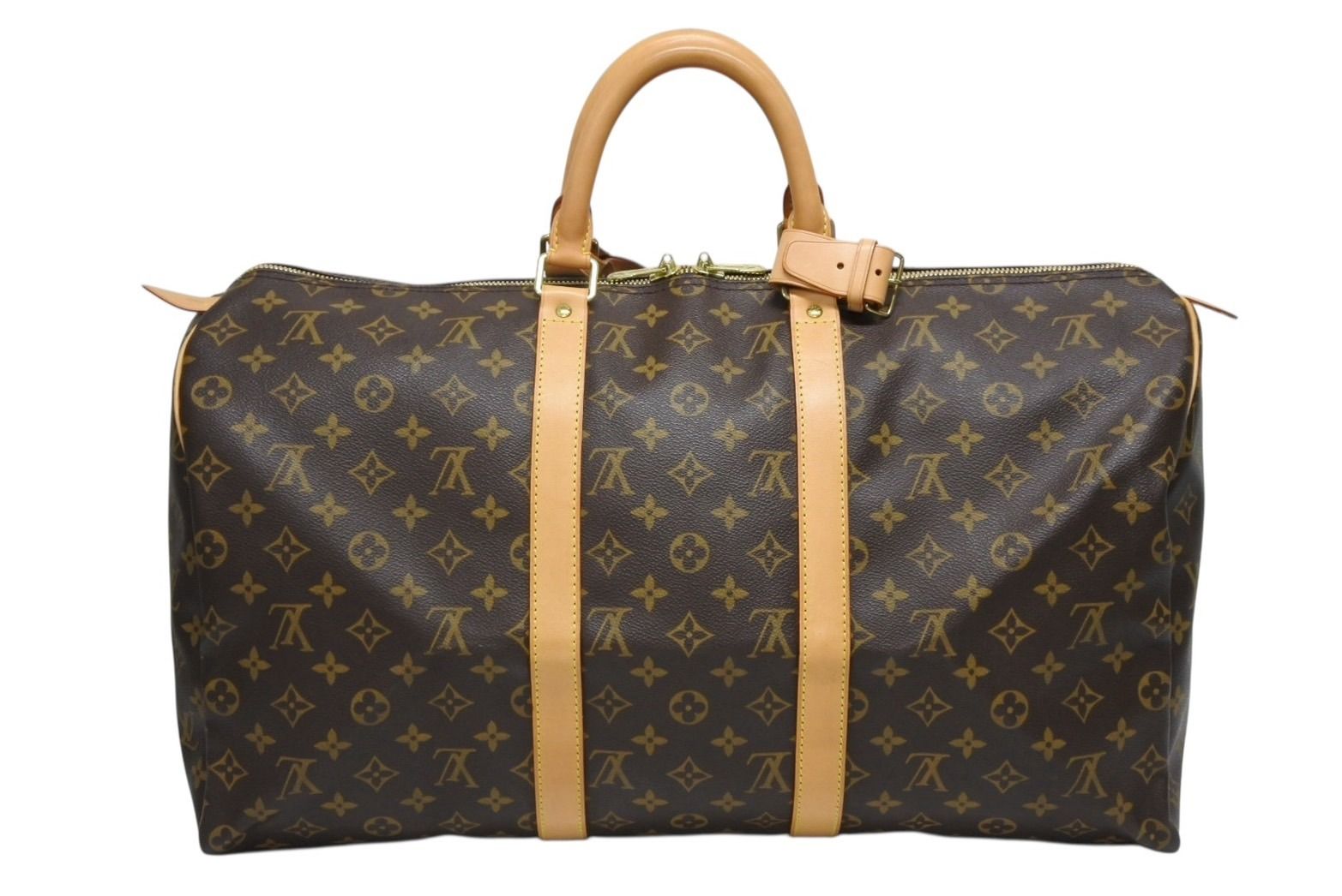 LOUIS VUITTON ルイヴィトン キーポル50 ボストンバッグ M41426 モノグラム PVC レザー ゴールド金具 4b009134