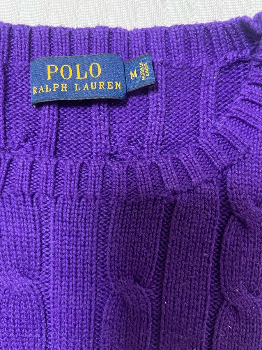 POLO RALPH LAUREN ポロラルフローレン レディース ケーブル コットン クルーネック セーター M