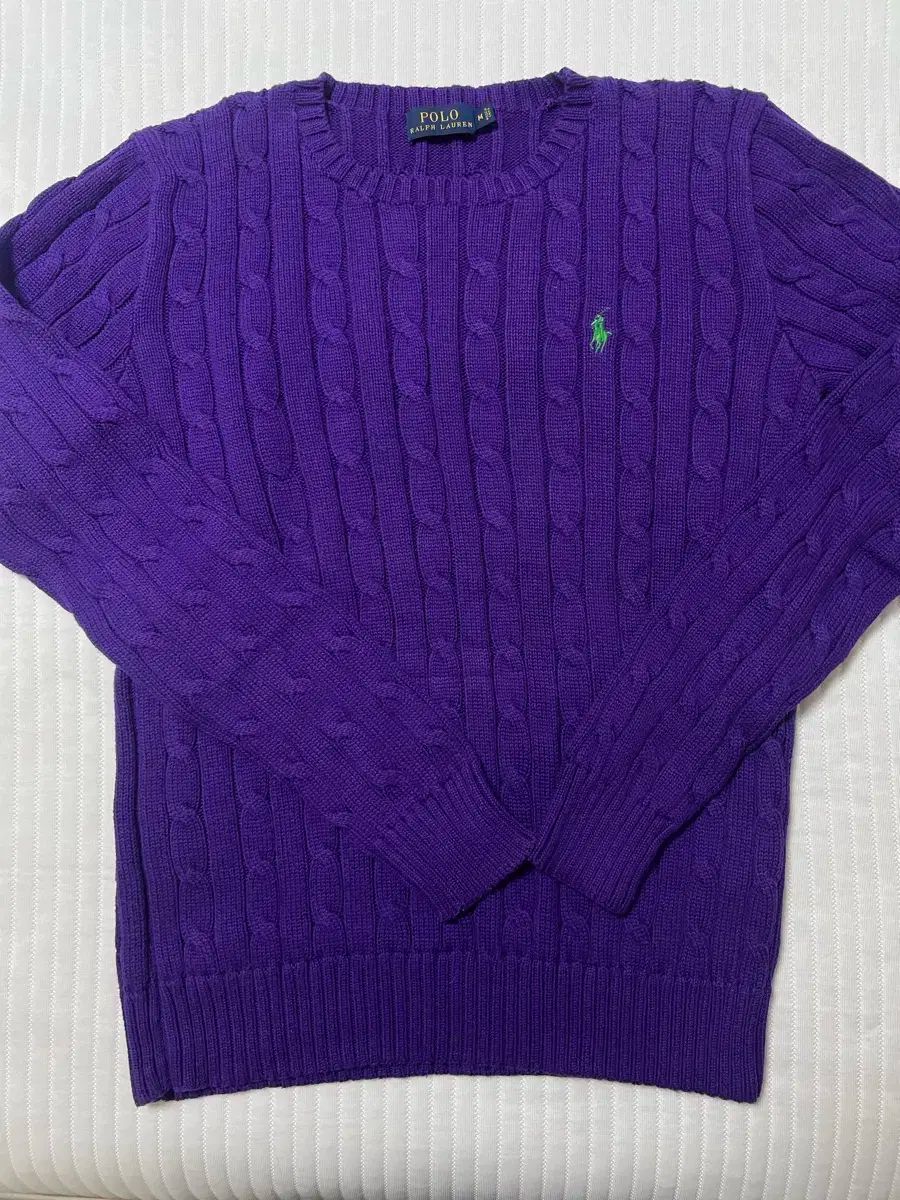 POLO RALPH LAUREN ポロラルフローレン レディース ケーブル コットン クルーネック セーター M