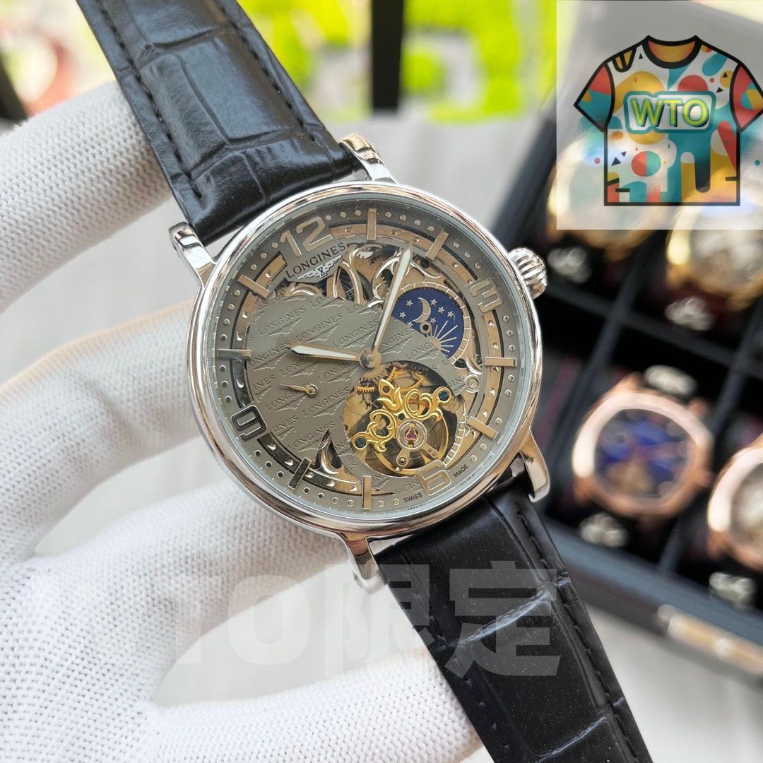  今日 ロンジン 男性用時計 本革ストラップ WTO輸入2 腕時計(デジタル) 時計